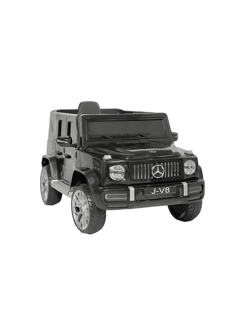AL BADER Children's Mercedes AMG G63 G-Class With Remote Control and 2-Motors Electric, 12V Battery, Openable Doors, Car for Ages 2-8 Years (Black). - Image 1